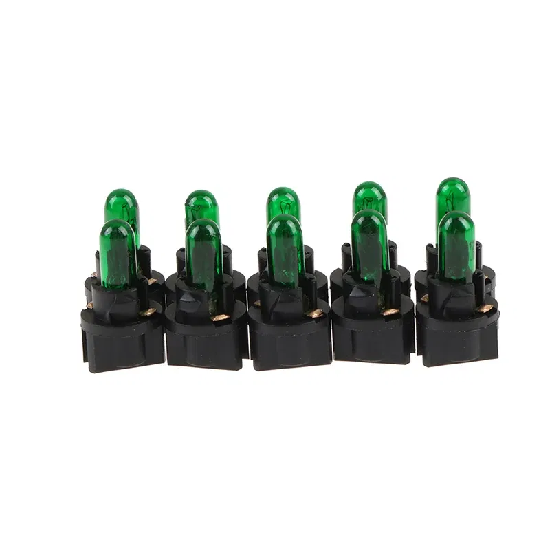 Emitting Color: green - 10Pcs T5 SMD LED Car Light Automobiles Light-emitting Diode Instrument Gauge Dashboard Light Bulbs Auto Interior Indicator Lamp