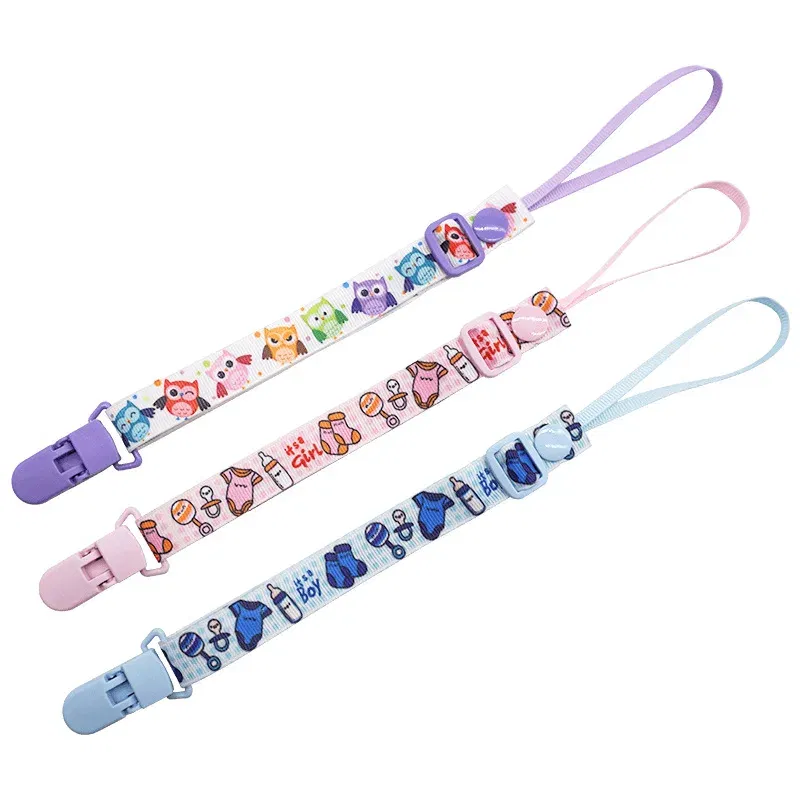 Color: Clear, Ships From: CHINA - 1pcs Adjust Baby Pacifier Clip Chain Ribbon Dummy Holder Chupetas Soother Pacifier Clips Strap Nipple Holder for Infant Feeding