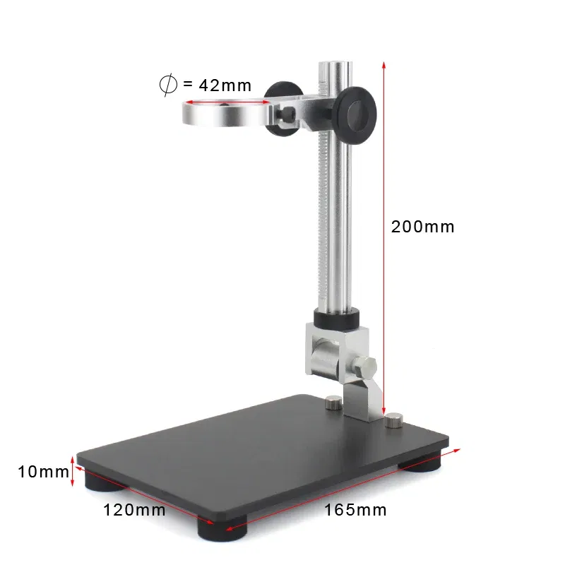 Color: Red - SONY 48MP 4K 1080P HDMI USB Digital Video Monocular Microscope Camera 130 Zoom C-Mount Lens For Phone PCB Soldering Repair Tools