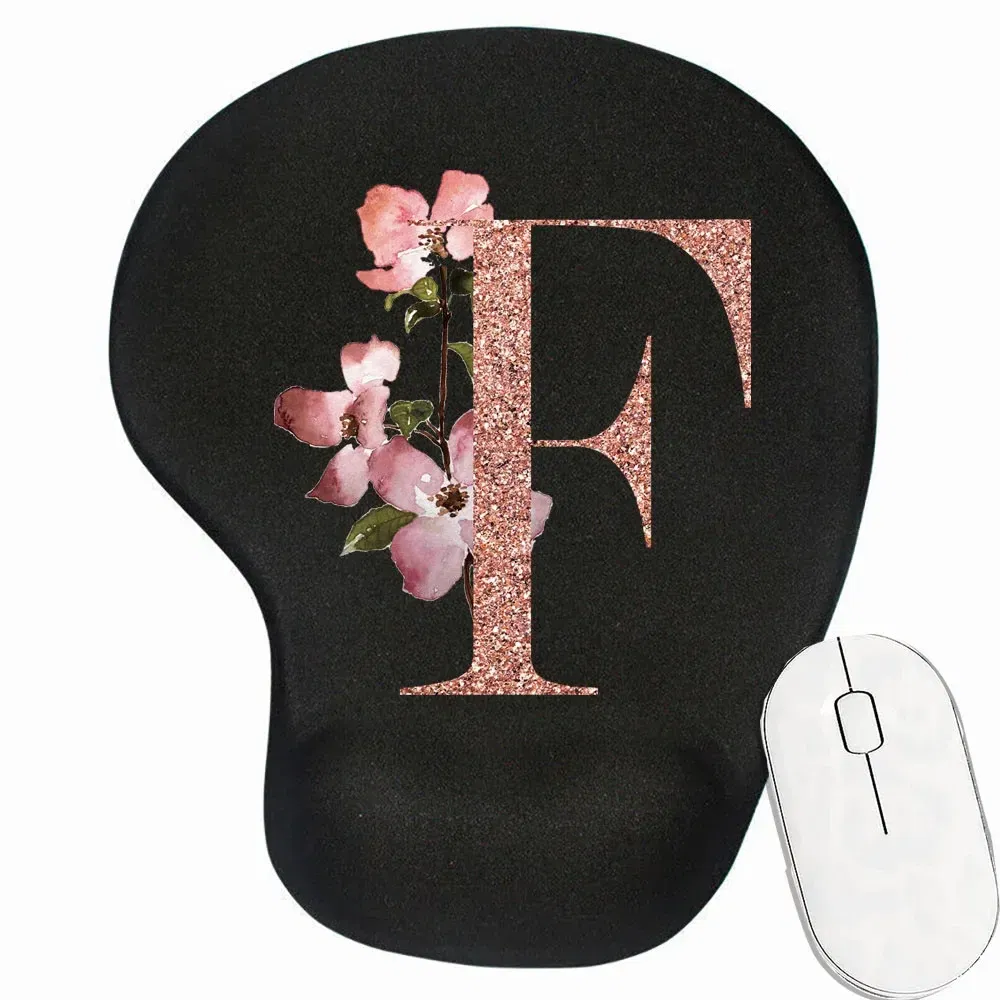 Color: dark green - Mouse Pad Desk Mat for PC Laptop Ergonomic Non-Slip Mousepads Wrist Pad Rose Gold Series Office Accessories Mouse Mats