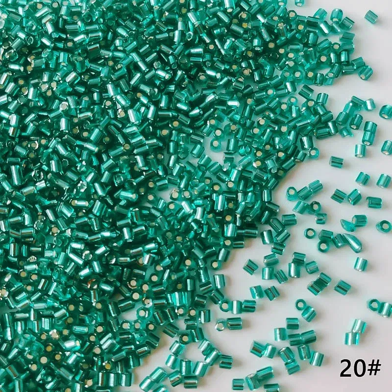 Color: Light Pink, Item Diameter: 2mm - 2mm Glass Seed Loose Beads Silver Color Inner Long Tube Charms DIY Craft Bracelet Jewelry Making Supplies Necklace Accessories