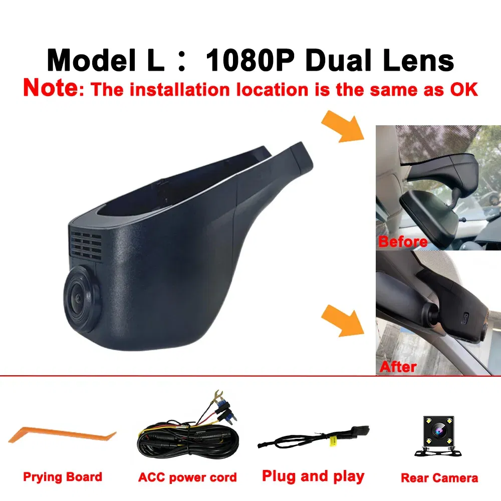 Color Name: Silver, Ships From: CHINA, ROM: 128G - Customized 4K HD 2160P Plug and play Dash Cam For Volkswagen Sharan CC Bora Tiguan Touran Passat Teramont T-Cross Dvr Dashcam