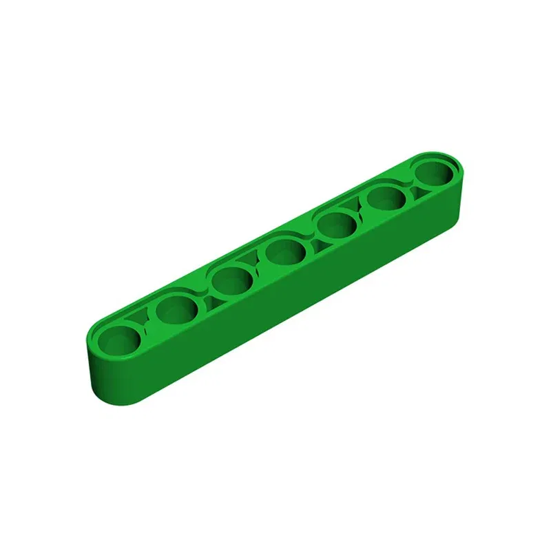 Color: green - Rainbow Pig MOC Parts 32524 High-tech Liftarm Beam 1 x 7 Thick Building Blocks Classic Brand Kids DIY Educational Spare Toys