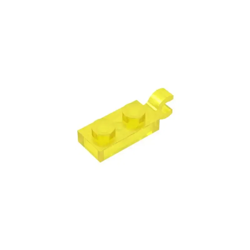Color: Medium Lavender - Gobricks 10PCS Bricks PLATE 2X1 W/HOLDER VERTICAL Compatible with 63868 children's toys Assembles Building Blocks Technical 2022