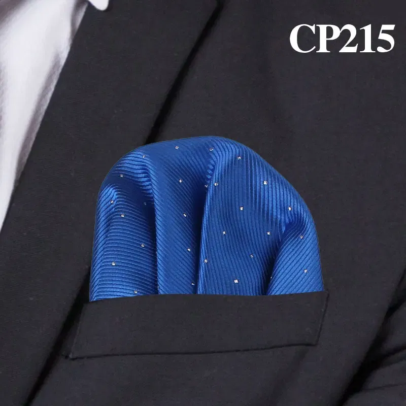 Color: Orange - Fashion Dots Suits Pocket Square For Men Business Chest Towel Hanky Gentlemen Hankies Classic Suit Napkin Mens Handkerchief