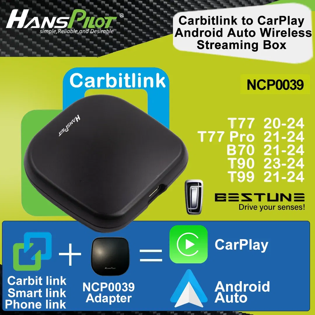 Color: Yellow, Ships From: CHINA - NCP0039 NCP0036 Bestune FAW T77 B70 T99 T90 carbitlink smartlink easy connection to Wireless CarPlay Android Auto