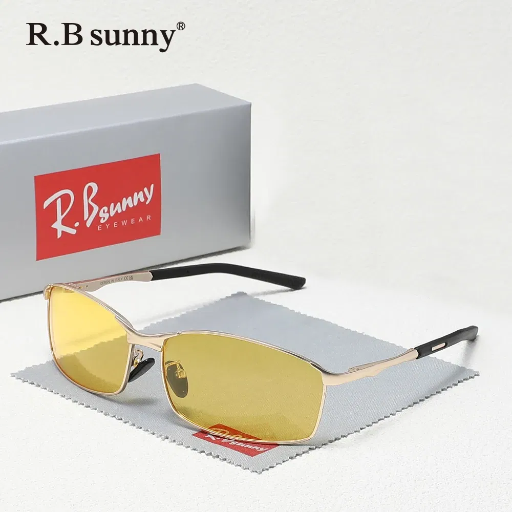 Lenses Color: Gold - Fashion Rectangle Sunglasses Polarized UV400 Parsnip Glasses For Men Women Driving Fishing Casual Eyewear