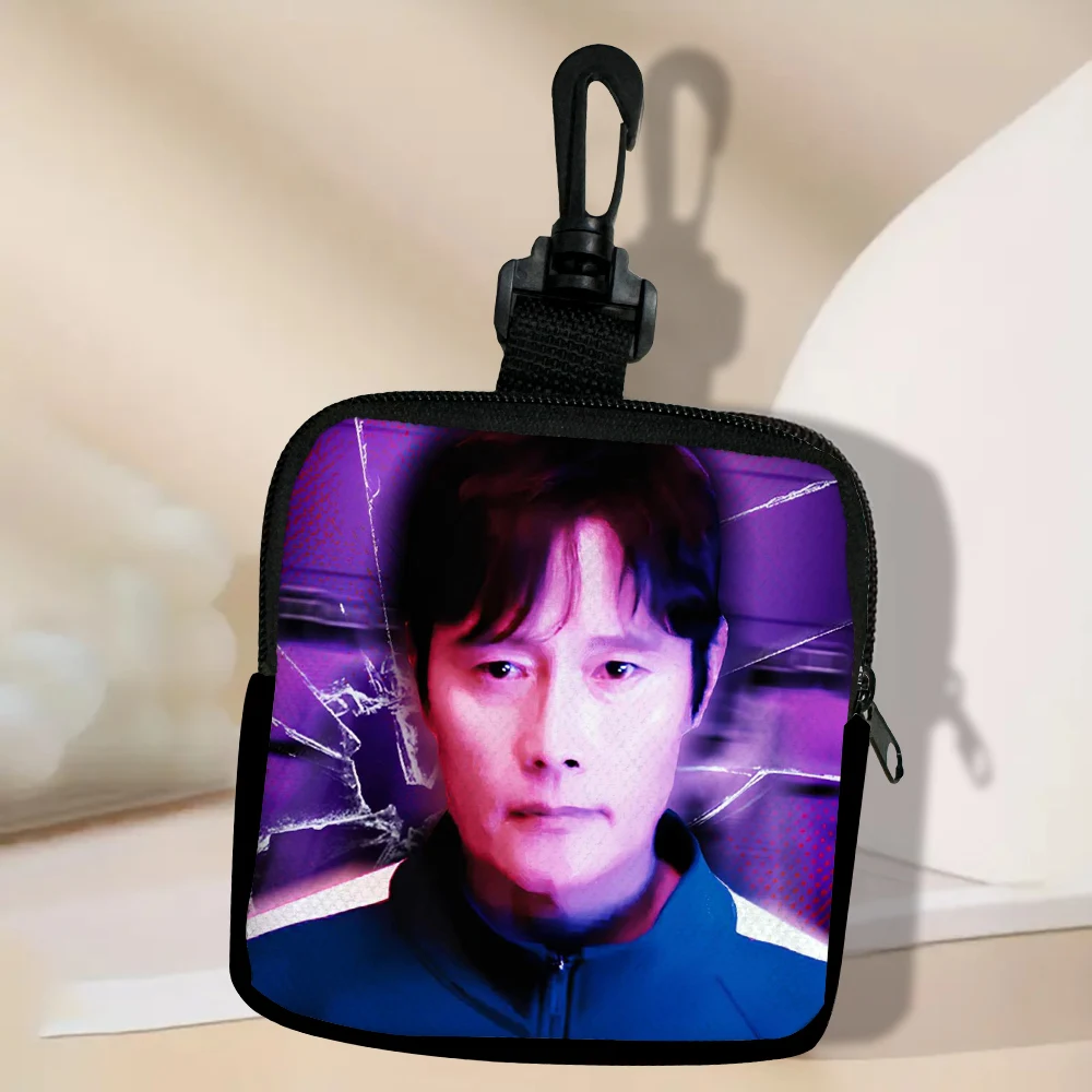 Color: Clear - Lee Byung Hun Women Coin Purse Card Key Mini Purses Pouch Small Zipper Coin Purse Card Holder Wallet Bag 3.3