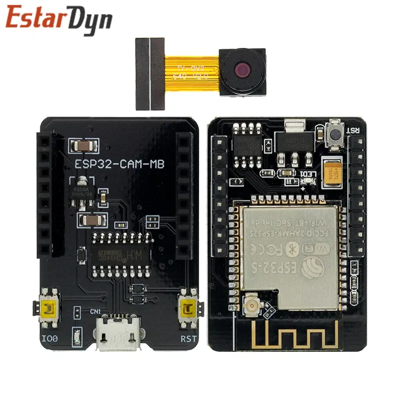 Color: Pink - ESP32-CAM ESP32-CAM-MB MICRO USB ESP32 Serial to WiFi ESP32 CAM Development Board CH340 CH340G 5V Bluetooth+OV2640 Camera