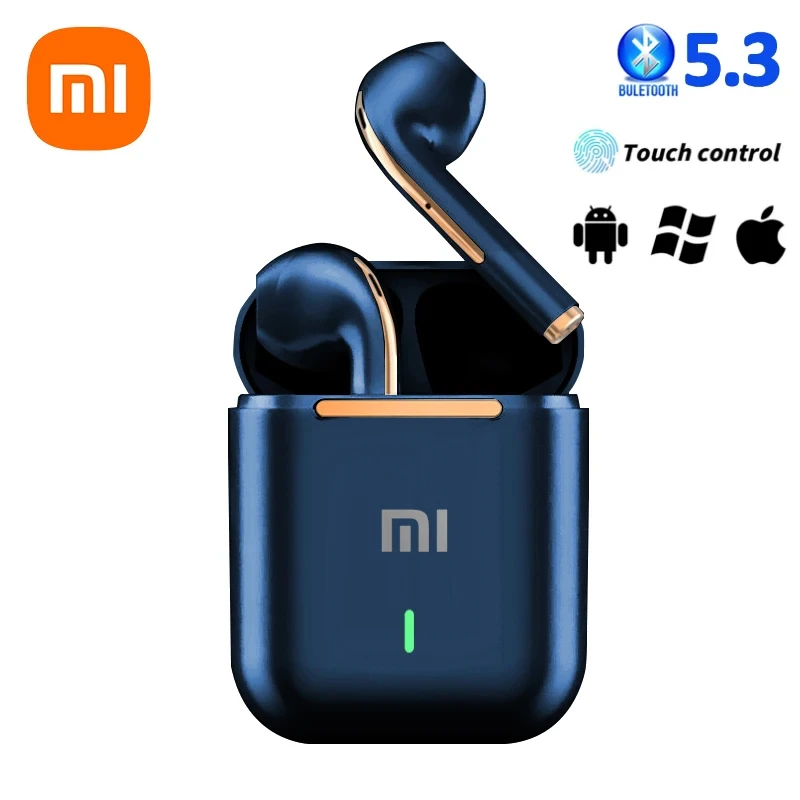 Color: WHITE - xiaomi J18 Wireless Earphone Bluetooth Headset 9D Noise Reduction Gaming Headset With Microphone TWS Ear Buds Hands-free Earbuds