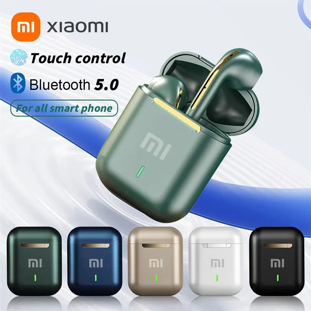 Color: WHITE - xiaomi J18 Wireless Earphone Bluetooth Headset 9D Noise Reduction Gaming Headset With Microphone TWS Ear Buds Hands-free Earbuds