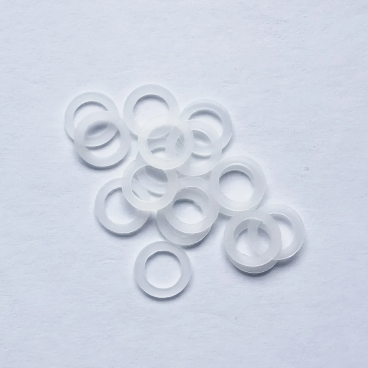 Color: black - 100pcs/lot 6*4mm 7*4mm 7*5mm pet hair Scissors parts pvc washers