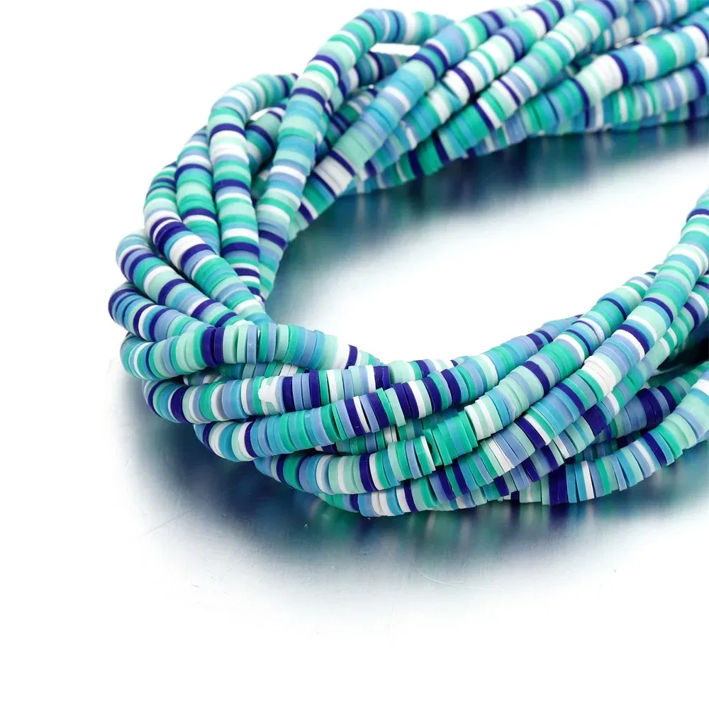 Color: plum, Item Diameter: 6mm - 16Inch/Line 6mm Colorful Flat Round Polymer Clay Beads Loose Spacer Beads for DIY Jewelry Making Bracelet Necklace Accessories