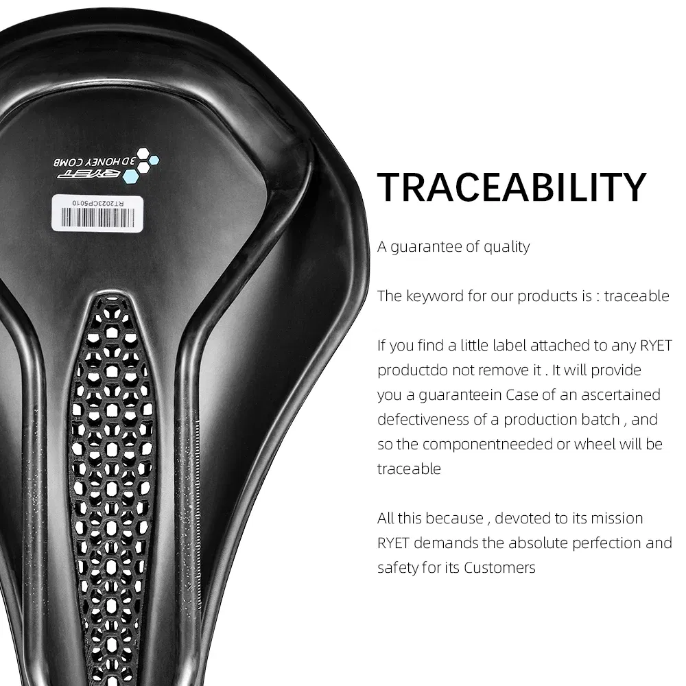 Color: Red - RYET Carbon Bicycle Saddle 3D Printed Saddle EVA Saddle Ultralight Bike Seating Triathlon Road MTB Mountain Gravel Cycling Parts