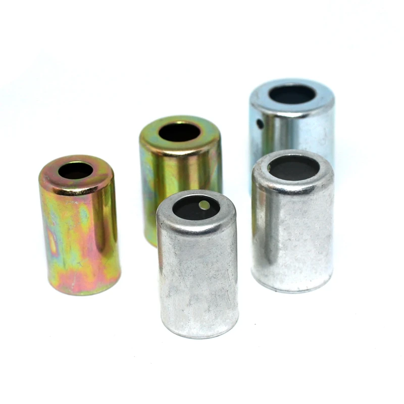 Color Name: WHITE - Air conditioning joint cover,fitting cover R12 5/16 3/8 1/2 5/8 iron cover.Air conditioning hose connector cover