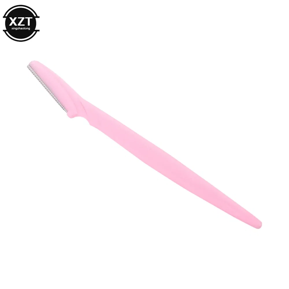 Color: Yellow - 1Pcs Eyebrow Trimmer Eyebrow Razor Shaver Blade Eye Brow Shaper Face Razor Facial Hair Remover For Women Makeup Tools