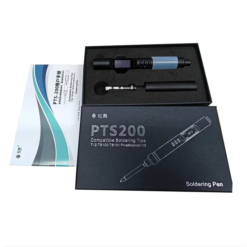 Color: Sky blue, Ships From: CHINA - PTS200 Smart Electric Soldering Iron 100W Mini Portable Fast Heating Soldering Station Universal TS101/TS100 Soldering Iron Tip