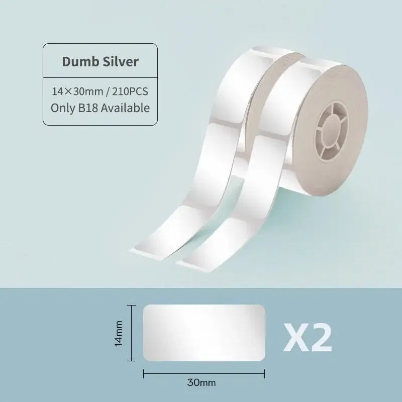 color: Blue - NIIMBOT B18 Printer label,Tapes for Thermal Transfer Label Printer/Color label ,  for a long time without fading,14x30mm series.
