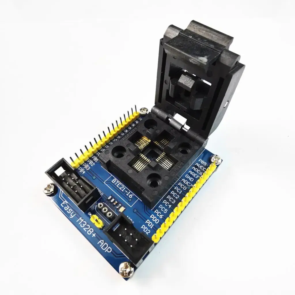 ATMEL AVR Chips ATMega8/48/88/168/328P Series LQFP32 to AVRISP 10P/6P interface Adapter--Easy M328+ ADP adapter