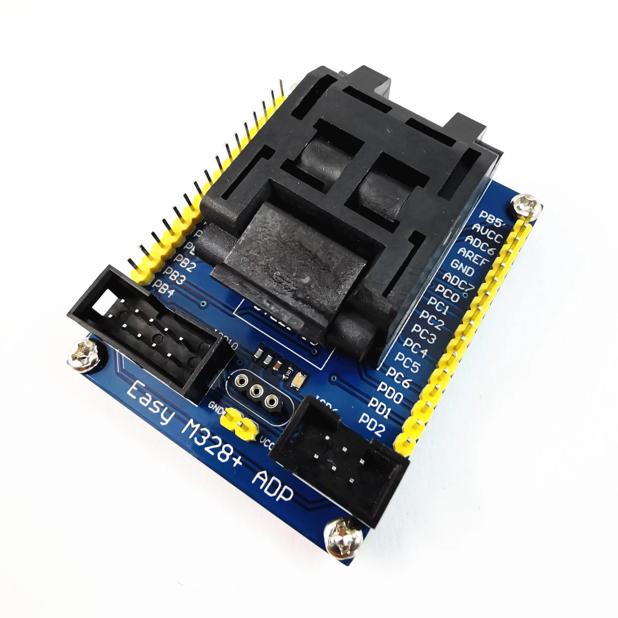 ATMEL AVR Chips ATMega8/48/88/168/328P Series LQFP32 to AVRISP 10P/6P interface Adapter--Easy M328+ ADP adapter