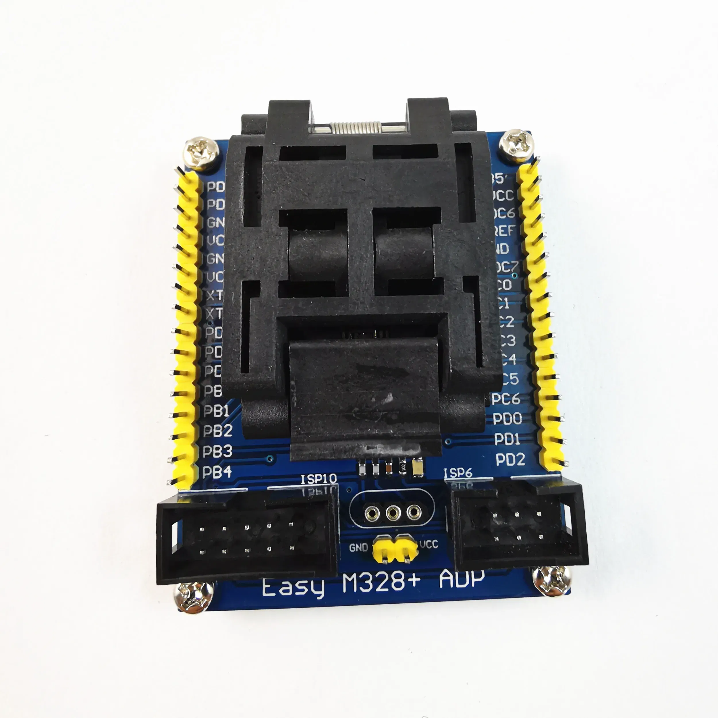 ATMEL AVR Chips ATMega8/48/88/168/328P Series LQFP32 to AVRISP 10P/6P interface Adapter--Easy M328+ ADP adapter