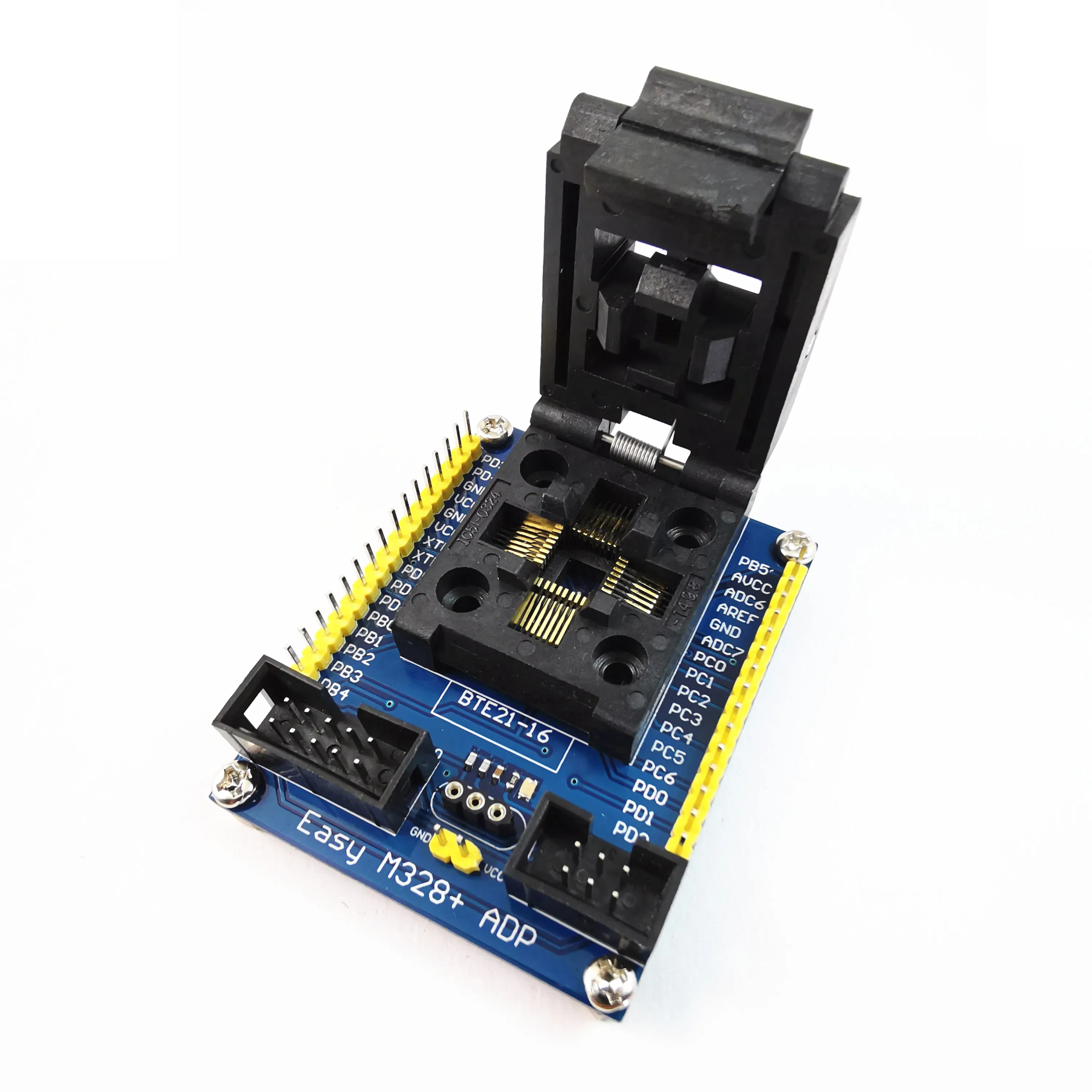 ATMEL AVR Chips ATMega8/48/88/168/328P Series LQFP32 to AVRISP 10P/6P interface Adapter--Easy M328+ ADP adapter