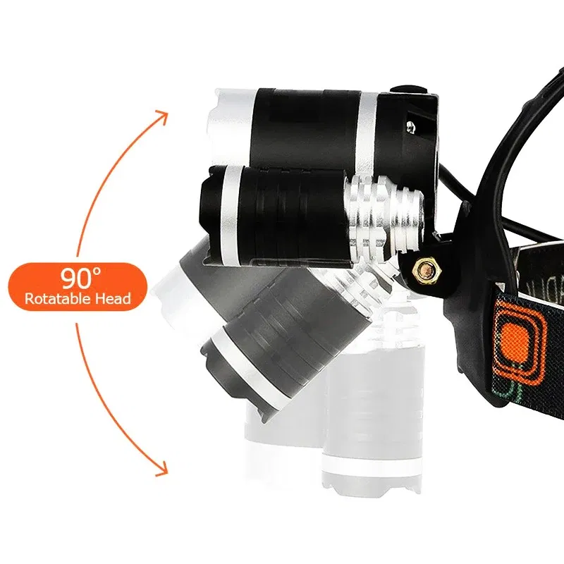 Emitting Color: Red, Ships From: CHINA - ZK20 LED Headlamp 8000 Lumen Torch Flashlight Headlight Waterproof Head Light Camping Hiking Fishing Mining Light Lamp Torch
