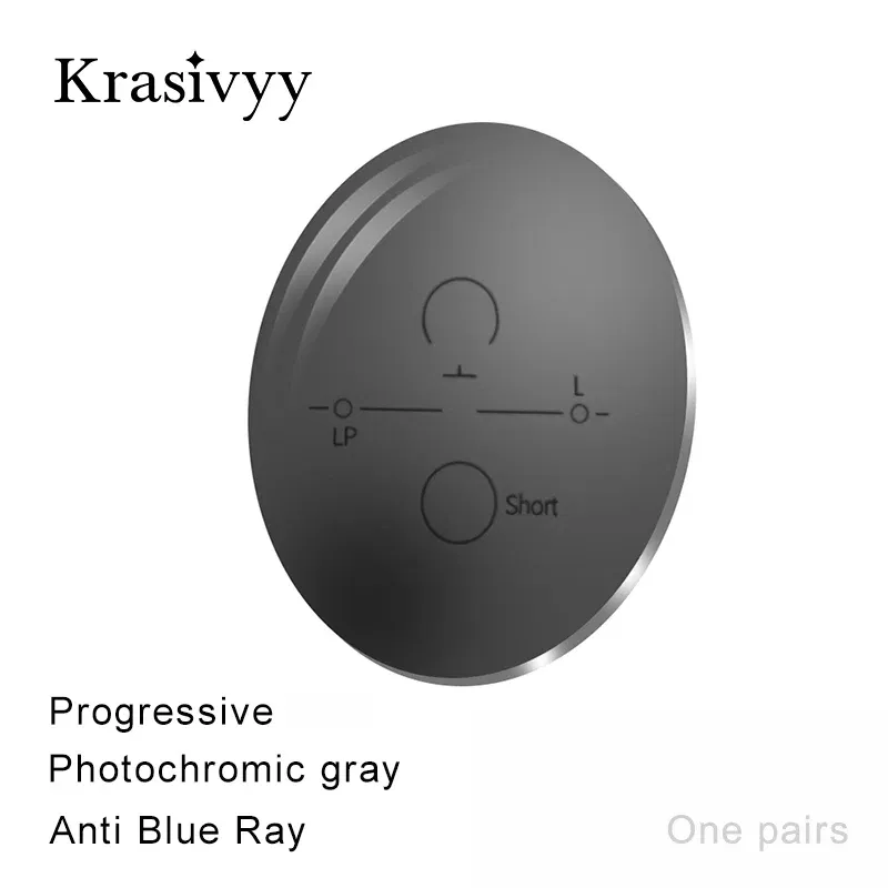 Lenses Color: green, Lens Index: 1.67 - 1.56 1.61 1.67 Progressive Lenses Anti Blue Ray Photochromic Gray Multifocal Prescription lenses High Quality Bifocus Lenses