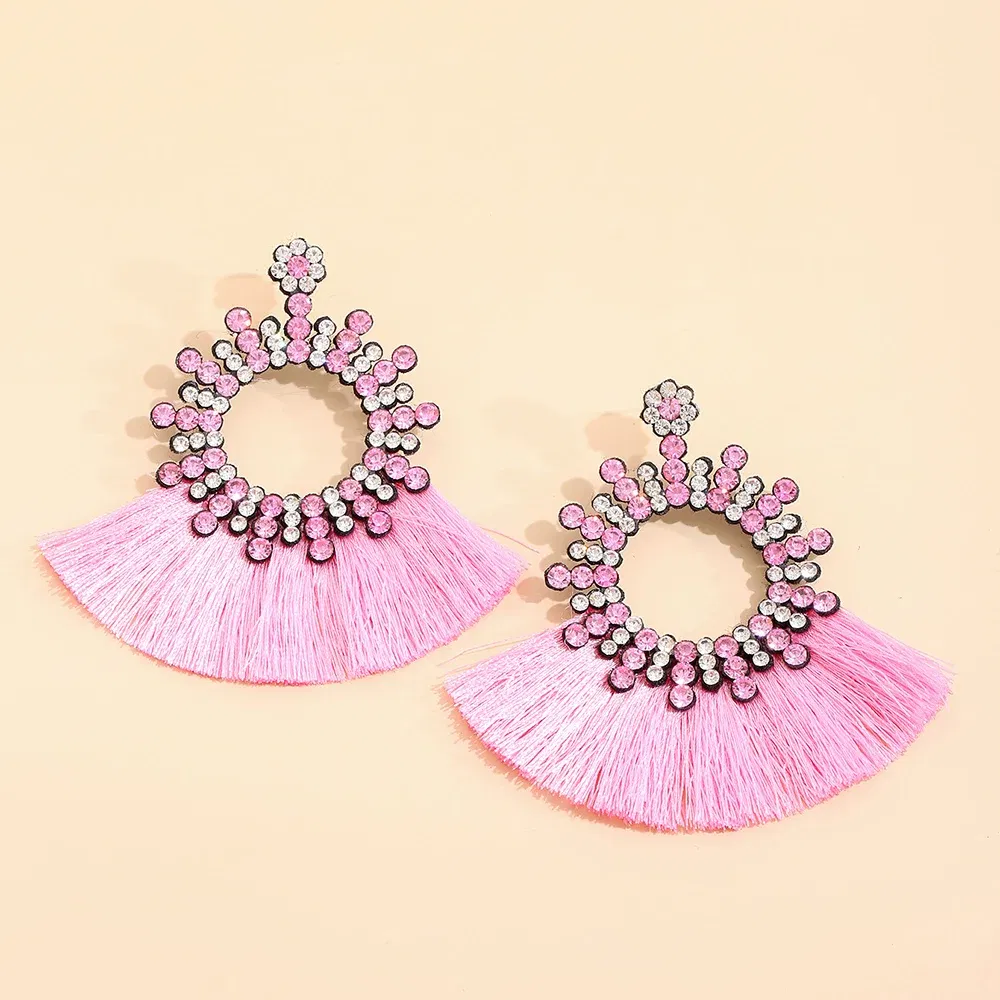 Metal Color: REDDISH BROWN - Fashion Bohemia Long Tassel Earrings for Women Ethnic Big Drop Earrings Statement Dangle Earring Fashion Jewelry pendientes