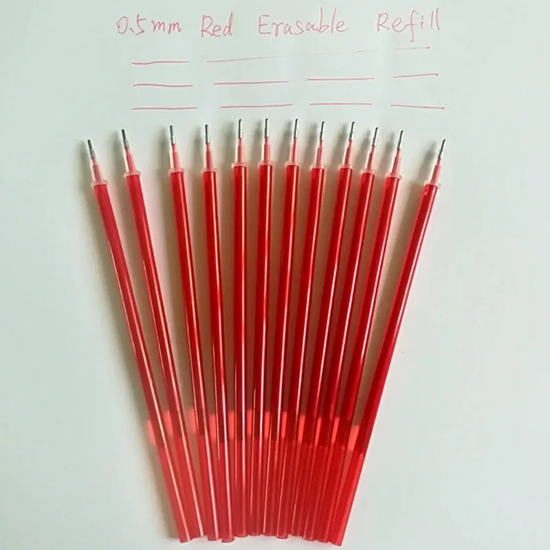Color: Red - Gel Ink Refills and Friction Erasable Gel Pens Extra Fine Point 0.5 mm Black Red Blue Ink