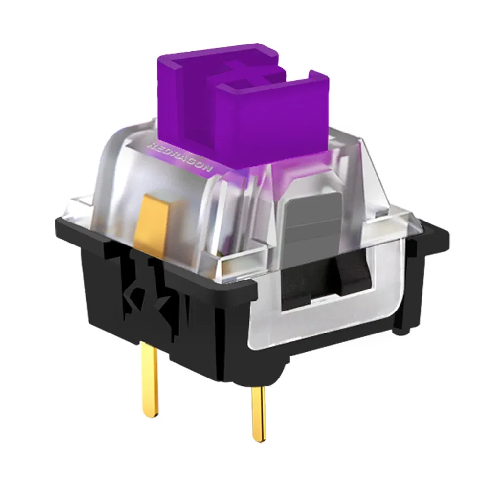 Color: Navy Blue, Axis Body: blue switch - REDRAGON SMD RGB MX switch 3Pin Clicky Linear Tactile silent red blue Black Brown Purple Switche For Backlit Mechanical keyboard