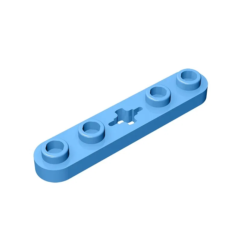 Color: Chocolate - Gobricks GDS-900 Plate 2 x 4 Technical, Plate 1 x 5 with Smooth Ends, 4 Studs and Center Axle Hole compatible with lego 32124