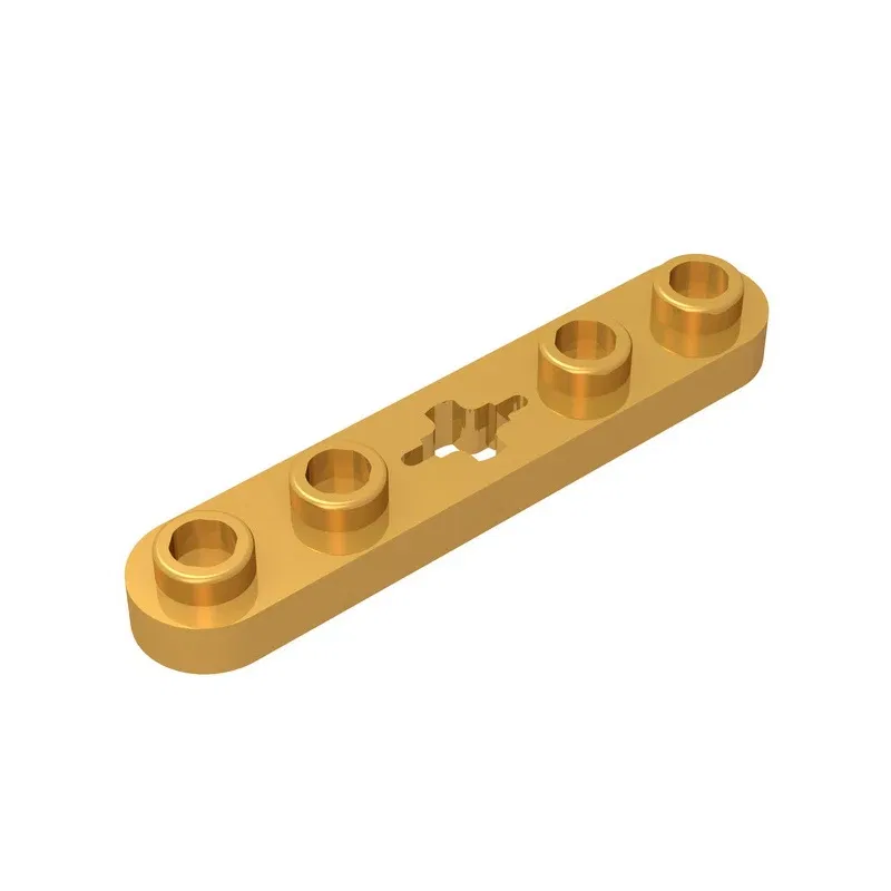 Color: Chocolate - Gobricks GDS-900 Plate 2 x 4 Technical, Plate 1 x 5 with Smooth Ends, 4 Studs and Center Axle Hole compatible with lego 32124