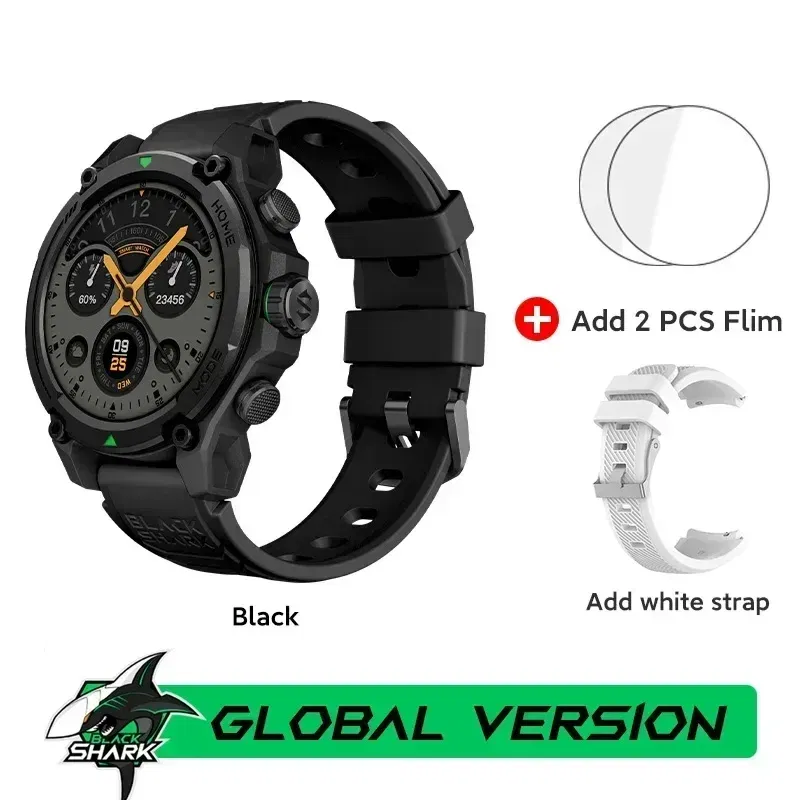 Color: Pink, Ships From: CHINA - [World Premiere]Blackshark GS3 Smart Watch Global Version 1.43"AMOLED Display GPS Satellite Positioning 21 Day Life 5ATM