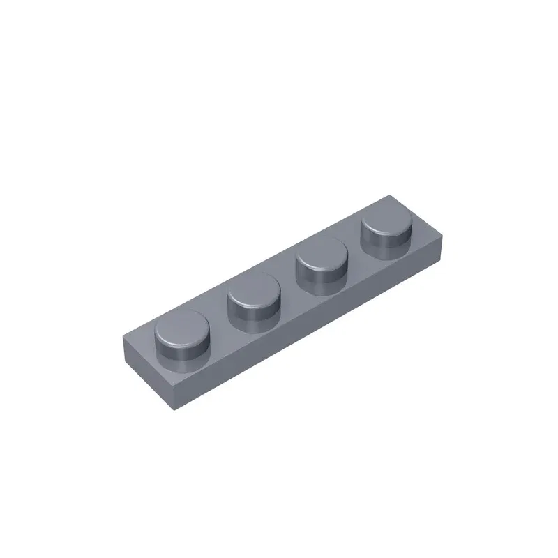 Color: DARK GRAY - Gobricks 10PCS MOC Bricks Parts Plate 3710 1x4 Compatible Assembles Particles For Building Blocks DIY Bricks Educational Toys