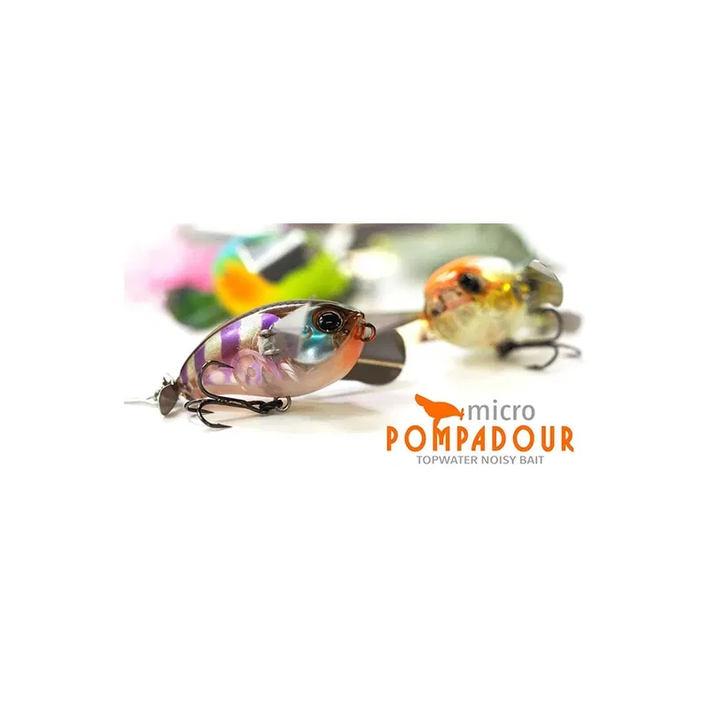 Color: Red - luretv Japanese JACKALL SAME STYLE MICRO POMPADOUR Small Water Cicada 6.5g