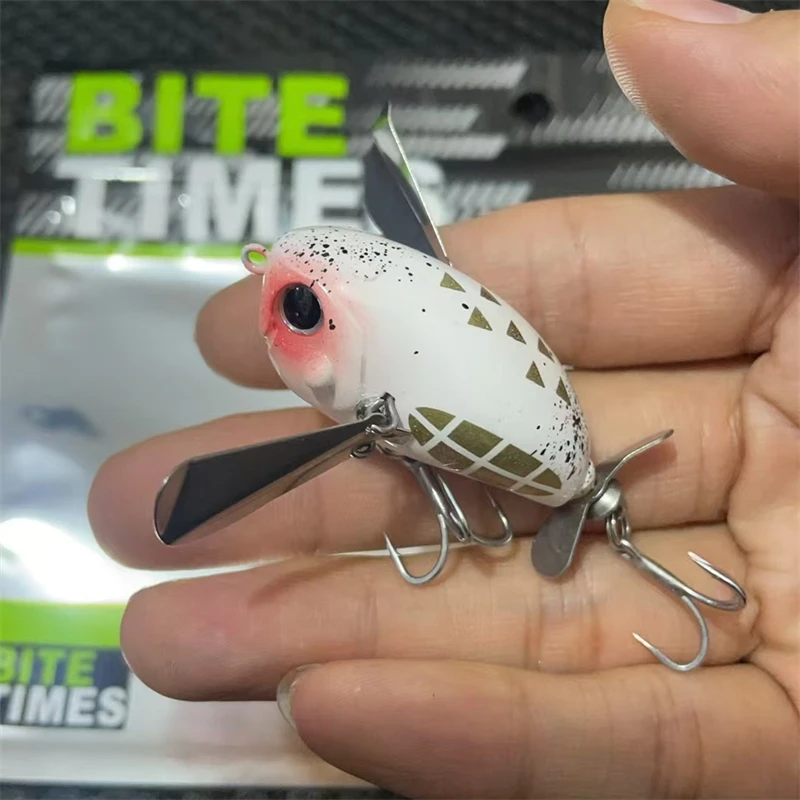 Color: Red - luretv Japanese JACKALL SAME STYLE MICRO POMPADOUR Small Water Cicada 6.5g
