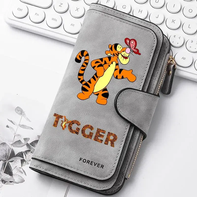 Color: Brown - ? Winnie the Pooh Women Wallets Card Wallet Coin Wallet Womens Bags for Girls Purse ID Wallets Female Coin Purse Girls Gift