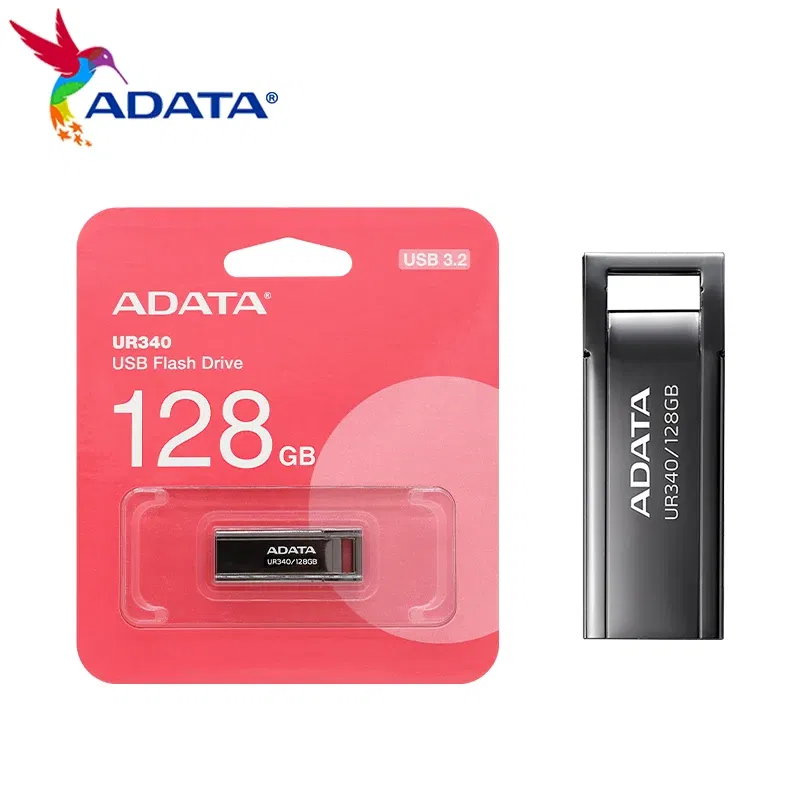 Capacity: 64GB - ADATA UR340 USB Flash Drive 32GB 64GB 128GB USB 3.2 Gen1 High Speed pendrive Original usb stick for PC Computer Laptop Desktop