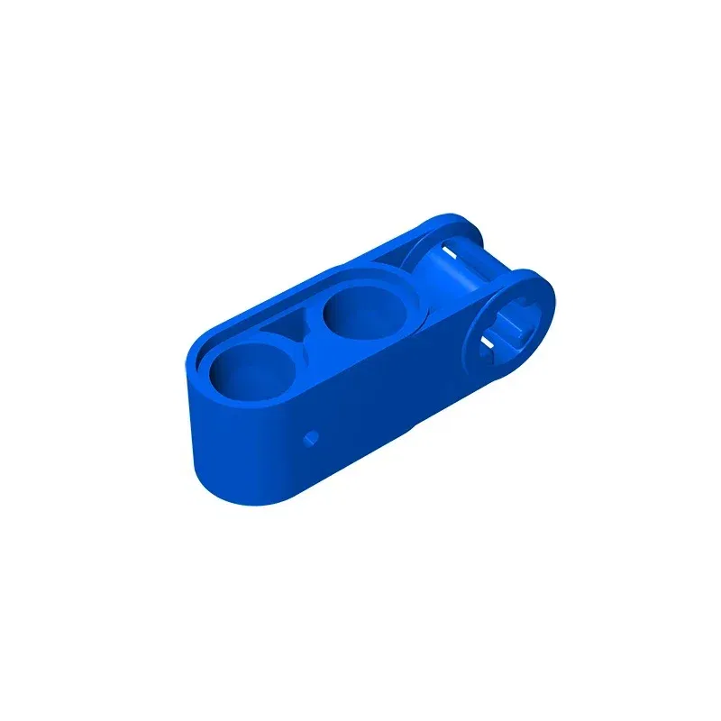 Color: WHITE - Gobricks GDS-936 Technical, Axle and Pin Connector Perpendicular 3L with 2 Pin Holes compatible with lego 42003 Educational