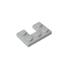 Color: Blue - Gobricks GDS-90178 Plate 2 x 3 with 1 x 1 Cutout compatible with lego 73831 Assembles Building Blocks children's toys