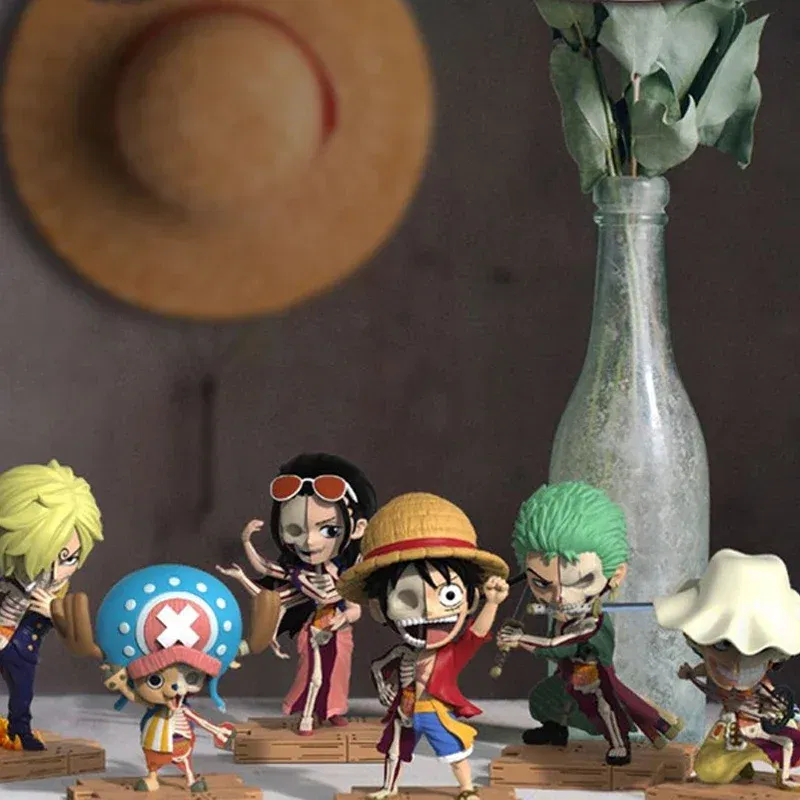 ONE PIECE Blind Box Action Figures Luffy Zoro Anime Figures Model Anatomy Series Mystery Box Q Version Doll Ornaments Toys Gift