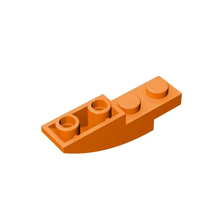 Color: Brown - Gobricks GDS-731 BRICK 1X4X1 INV. BOW compatible with lego 13547 children's DIY Educational Building Blocks Technical