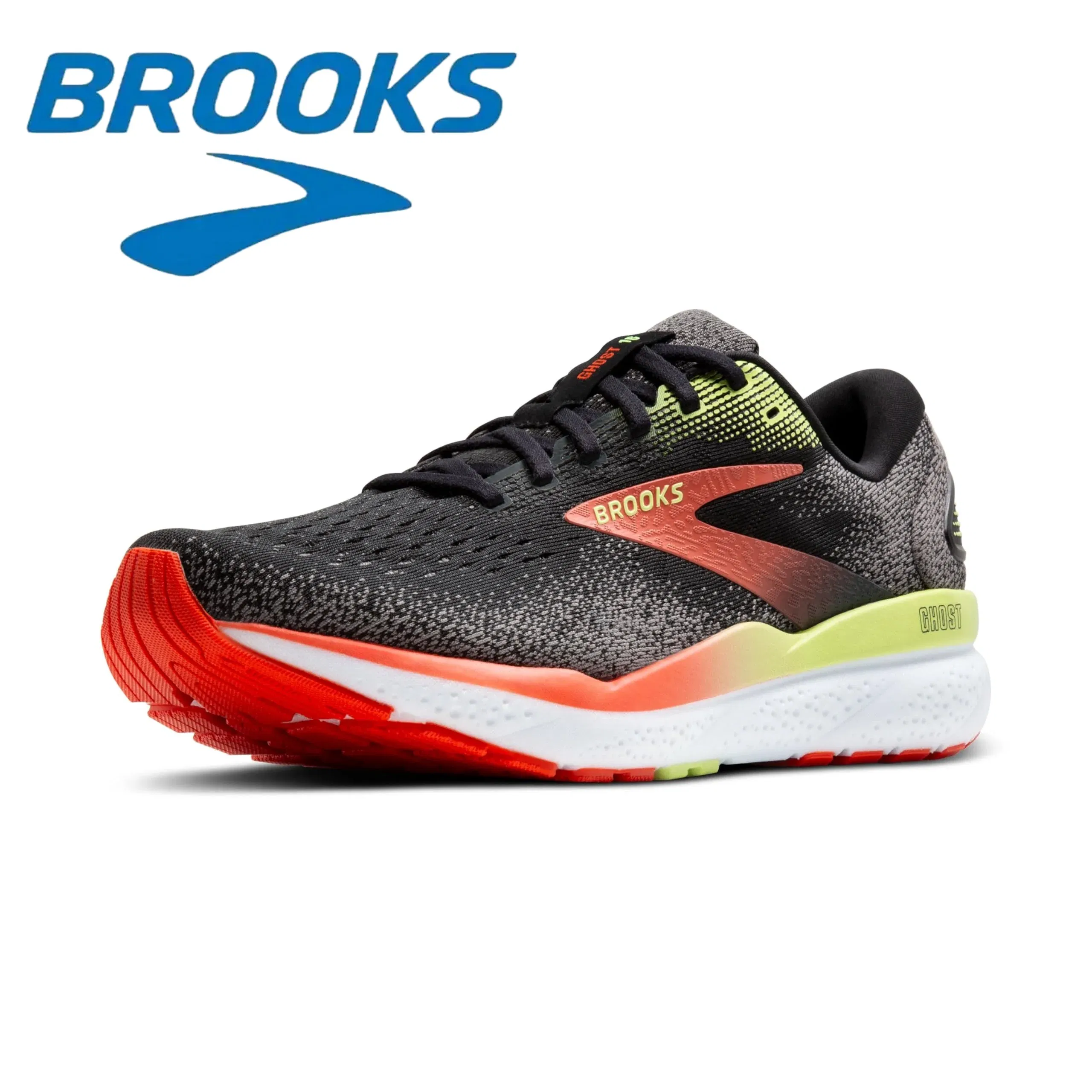 Color: Champagne, Shoe Size: 43 - Brooks Men?™s Casual Sneakers Ghost 16 Neutral Running Shoes Breathable Wear Resistant Low-top Non-slip Sports Training Shoes