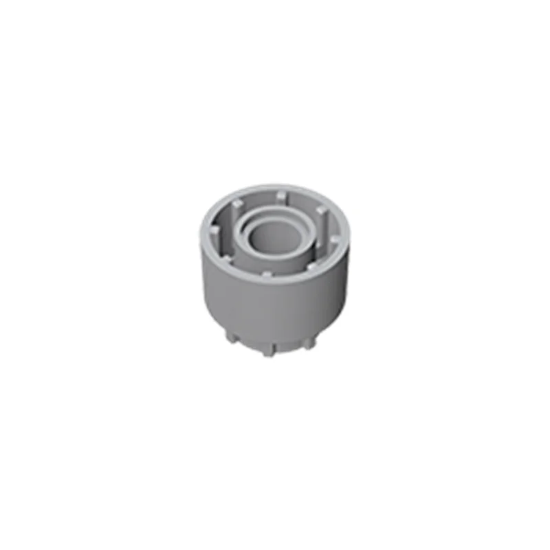 Color: Light Grey - 1 Pcs Building Blocks 35186 Driving Ring Extension with 8 Teeth Inside and Outside Brick Collections Bulk GBC MOC Set