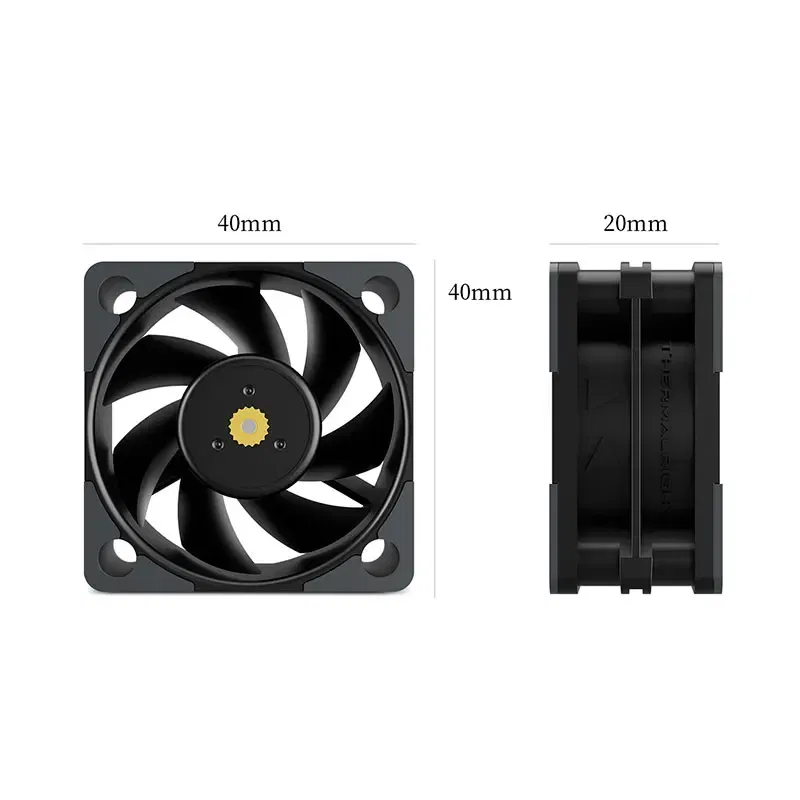 Color: Black, Blade Color: Other, RGB Support: NO RGB - Thermalright TL-B4020 40MM PWM Mini case cooling fan double ball bearings 5500RPM quiet powerful desktop computer cooling fans