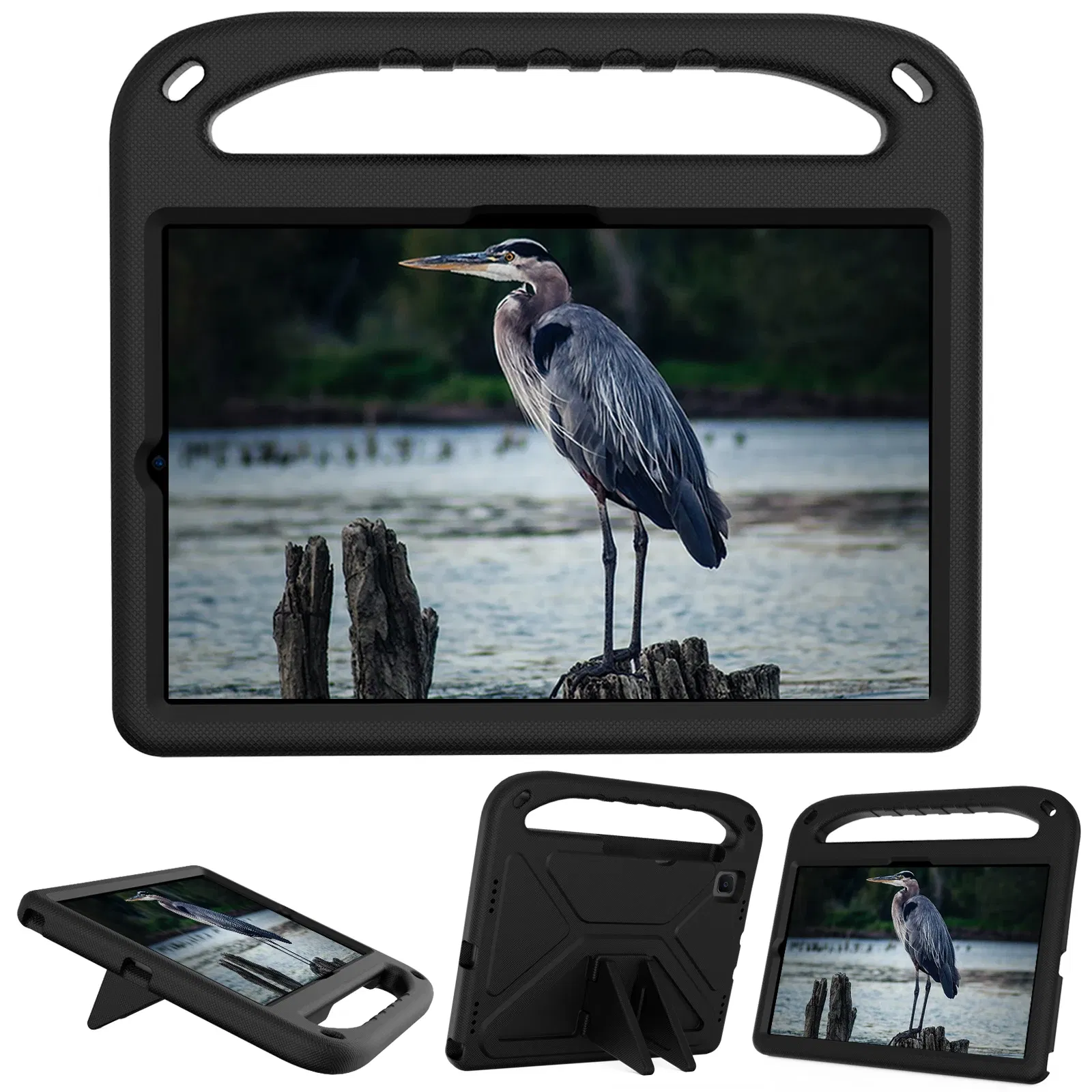 Color: black, Size: eleven - Kids tablet case for Samsung Galaxy Tab S9FE+ S9+ S9 S8 S8+ S7FE S7+ A7Lite S5e S6 Lite A9+ A9 A8 A7 T510 T307U Child shel