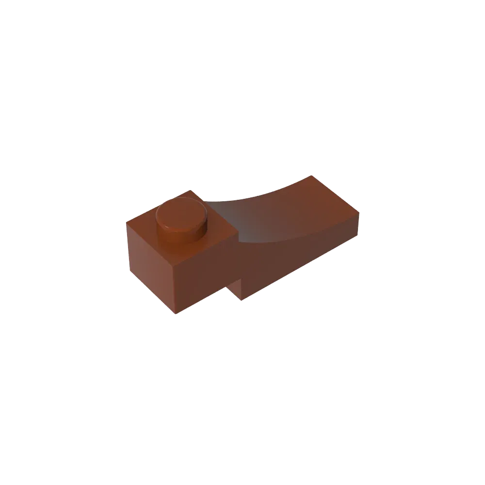 Color: Dark Grey - Gobricks GDS-2183 Brick Curved 3 x 1 with 2/3 Inverted Cutout compatible with lego 70681 Assembles Building Blocks