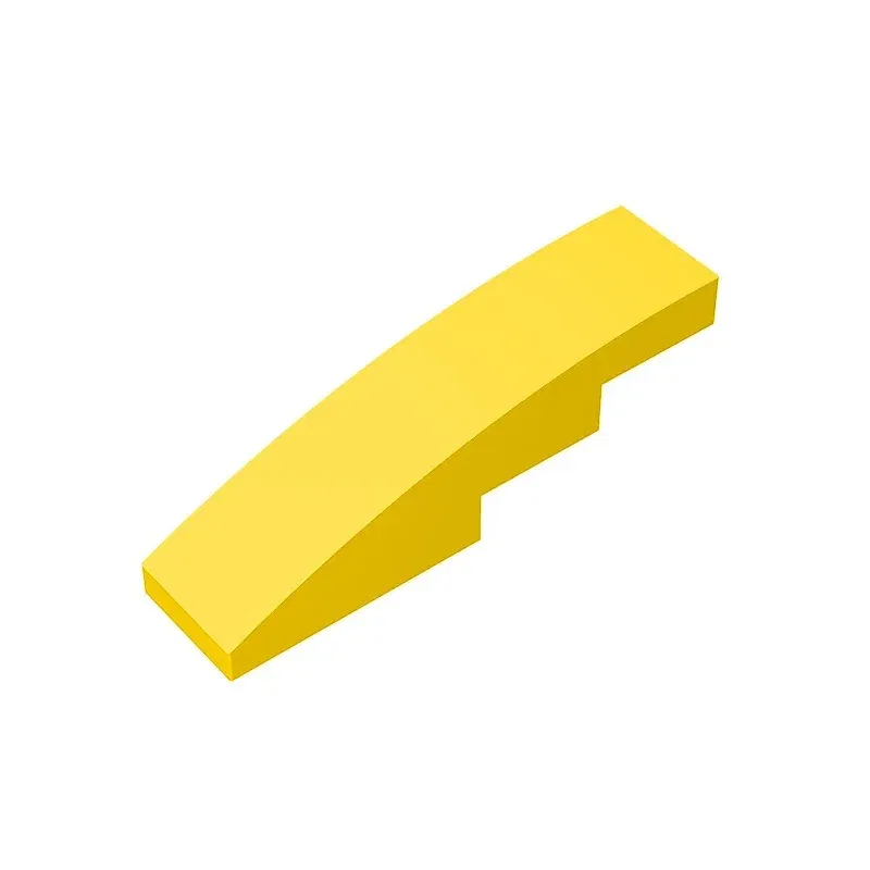 Color: green - Gobricks GDS-658 Slope, Curved 4 x 1 compatible with lego 11153 61678 pieces of children's DIY Educational Building Blocks