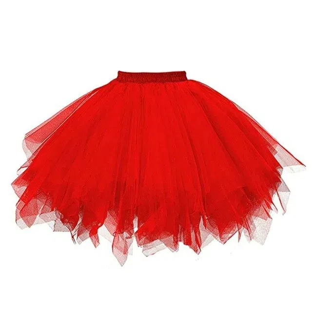 Color: Red, Size: S - Fashion New Women's Tutu Skirt Rockabilly Petticoat for Carnival Costumes Tutu Underskirt Adul tDance Skirt Ballet Skirt Cosplay